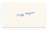 LaVern Torgeson Signed 3x5 Index Card Autograph Football NFL Washington Redskins