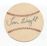 Tom Wright Signed Paper Baseball Autographed Signature 1954 Chicago White Sox