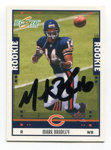 2005 Donruss Mark Bradley Signed Card Football Autograph NFL AUTO #360 Rookie