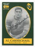 Al "Hoagy" Carmichael Signed Card Football Autographed Trading Card Packers