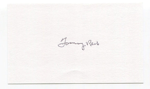 Tommy Reis Signed 3x5 Index Card Autographed MLB Baseball Philadelphia Phillies