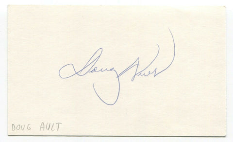 Doug Ault Signed 3x5 Index Card Autographed Baseball Toronto Blue Jays First HR