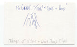 Things of Stone and Wood - Tony Floyd Signed 3x5 Index Card Autographed Band