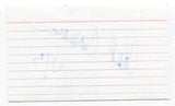 Caleb Cosman Signed 3x5 Index Card Autographed Actor Nikita Murdoch Mysteries