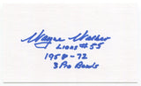 Wayne Walker Signed 3x5 Index Card Autograph Football NFL Detroit Lions Pro Bowl