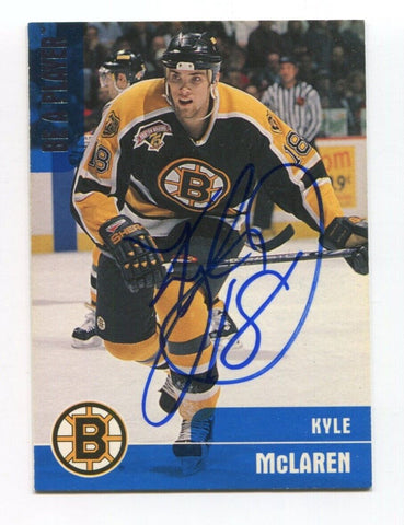 1999 In The Game Kyle McLaren Signed Card Hockey NHL Autograph AUTO #47