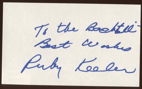 Ruby Keeler VINTAGE  Signed Index Card Autographed Signature Auto 