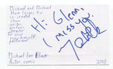 Michael Ian Black Signed 3x5 Index Card Autographed Signature Actor Comedian