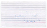 Geo Seery Signed Index Card Autograph Actor Young Frankenstein