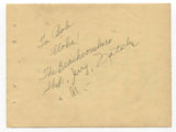 The Beachcombers Signed Album Page Autographed 1949 Jerry Graff, Al Gross, etc