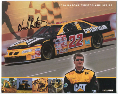 Ward Burton Signed 8x10 Photo NASCAR Racing Race Car Driver