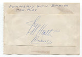 Jeff Heath Signed Album Page Autographed Baseball Vintage 1940s Boston Red Sox