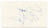 Norm Perry Signed 3x5 Index Card Autographed Signature Canada A.M. Broadcaster