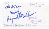Ray Bokhour Signed 3x5 Index Card Autographed Actor Ed Law And Order