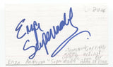 Enza Anderson Signed 3x5 Index Card Autographed Signature Activist