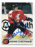 1998 Pacific Denis Gauthier Signed Card Hockey NHL Autograph AUTO #118