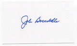 John Boccabella Signed 3x5 Index Card Autographed Chicago Cubs Debut 1963