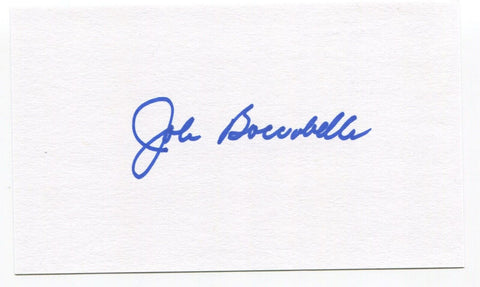 John Boccabella Signed 3x5 Index Card Autographed Chicago Cubs Debut 1963