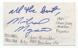Michael Maguire Signed 3x5 Index Card Autograph Signature Actor Les Miserables