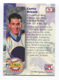 1994 Signature Rookies Curtis Brown Signed Card Hockey NHL Autograph AUTO #63