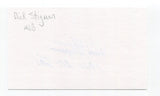 Dick Stigman Signed 3x5 Index Card Autographed Baseball Cleveland Indians