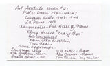 Art Statuto Signed 3x5 Index Card Autographed NFL Football Notre Dame