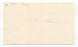 Janis Paige Signed 3x5 Index Card Autographed Actress Happy Days