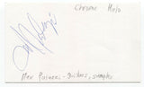 Max Palazzi Signed 3x5 Index Card Autographed Signature Chrome Halo