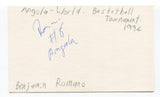 Benjamin Romano Signed 3x5 Index Card Autographed Basketball Angola