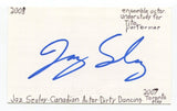 Jaz Sealey Signed 3x5 Index Card Autographed Actor Twelfth Night