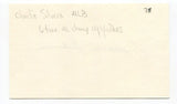 Charlie Silvera Signed 3x5 Index Card Autographed MLB Baseball New York Yankees