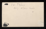James Mills Thoburn Vintage Signed 3x5 Index Card Autograph From 1913 Bible