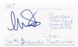 Garth Drabinsky Signed 3x5 Index Card Autographed Signature Author Writer