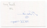 Gary Fencik Signed 3x5 Index Card Autographed NFL Football Chicago Bears SB