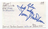 Darryl Forbes-Dawson Signed 3x5 Index Card Autographed Signature Actor