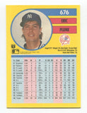1991 Fleer Eric Plunk Signed Card Baseball RC Autograph AUTO #676