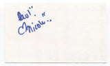 Scratching Post - Nicole Hughes Signed 3x5 Index Card Autographed Signature Band