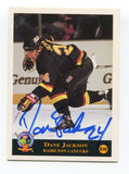 1994 Classic Dane Jackson Signed Card Hockey Autograph NHL AUTO #127 Canucks