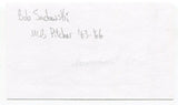 Bob Sadowski Signed 3x5 Index Card Autographed Baseball Boston Red Sox