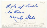 Marty Galin Signed 3x5 Index Card Autographed Signature Actor Writer Producer
