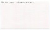 Bob Dillinger Signed 3x5 Index Card Autographed Baseball Philadelphia Athletics