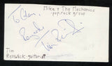 Tim Renwick Signed Cut 3x5 Index Card Autographed Signature Pink Floyd