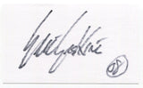 Eric Erskine Signed 3x5 Index Card Autographed Signature Singer