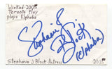 Stephanie J. Block Signed 3x5 Index Card Autographed Actress Into The Woods