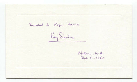 May Sarton Signed Card Autographed Signature Vintage Author Writer Poet