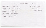 Jimmie Schaffer Signed 3x5 Index Card Autographed Baseball St. Louis Cardinals