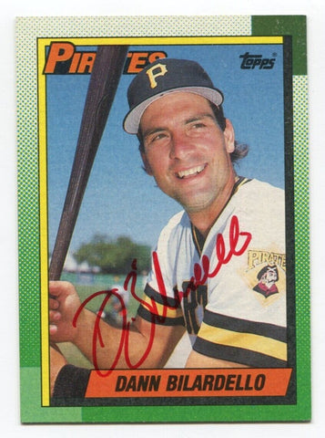 1990 Topps Dann Bilardello Signed Card MLB Baseball Autographed #682