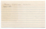 Solomon (Solly) Hemus Signed 3x5 Index Card Baseball Autographed Signature