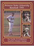 Mike Kelly Signed Program Baseball 1991 Minor League Arizona State Autographed