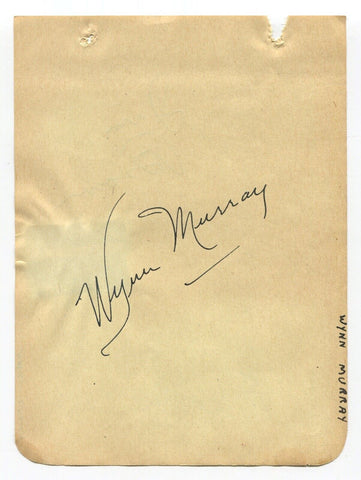 Wynn Murray and James Brown Signed Album Page 1940's Autographed
